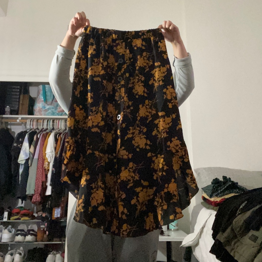 Button down skirt